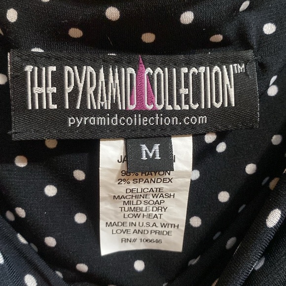 Like new! The Pyramid Collection, high/low polka dot skirted leggings - Picture 4 of 5